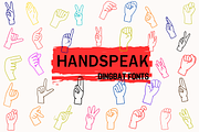 Handspeak, a Font by Petal Pixels (Thumbnail 1 of 10)