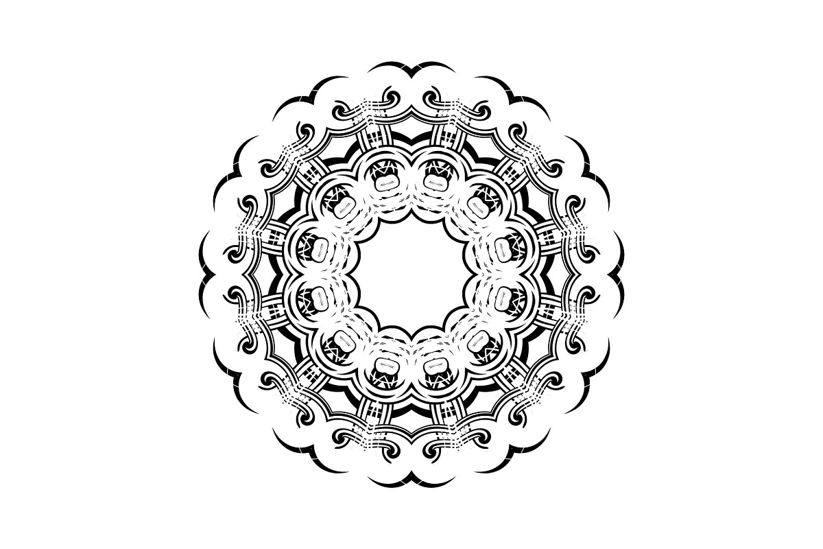 Elegant Mandala Line Art Collection, a Decorative Illustration by NJ Himel (Photo 85 of 101)