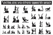 Vector Gym and Fitness Silhouette, an Illustration by Amazin_art (Thumbnail 1 of 6)