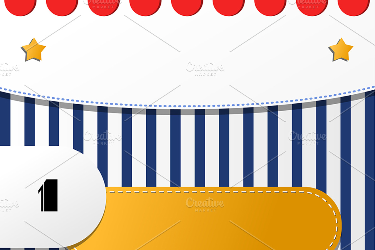 Circus Themed Template Design, a Marketing Template by Sybillla