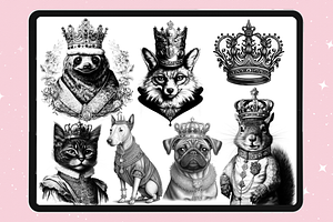 Royal Animals Procreate Brushes