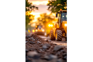 Construction site with heavy, an Industrial Photo by Lermont51