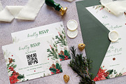 Christmas Wedding Suite, an Invitation Template by BlueRobinDesignShop (Thumbnail 3 of 5)