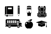 Back To School Silhouette Bundle, an Illustration by Designer_Momina (Thumbnail 19 of 51)