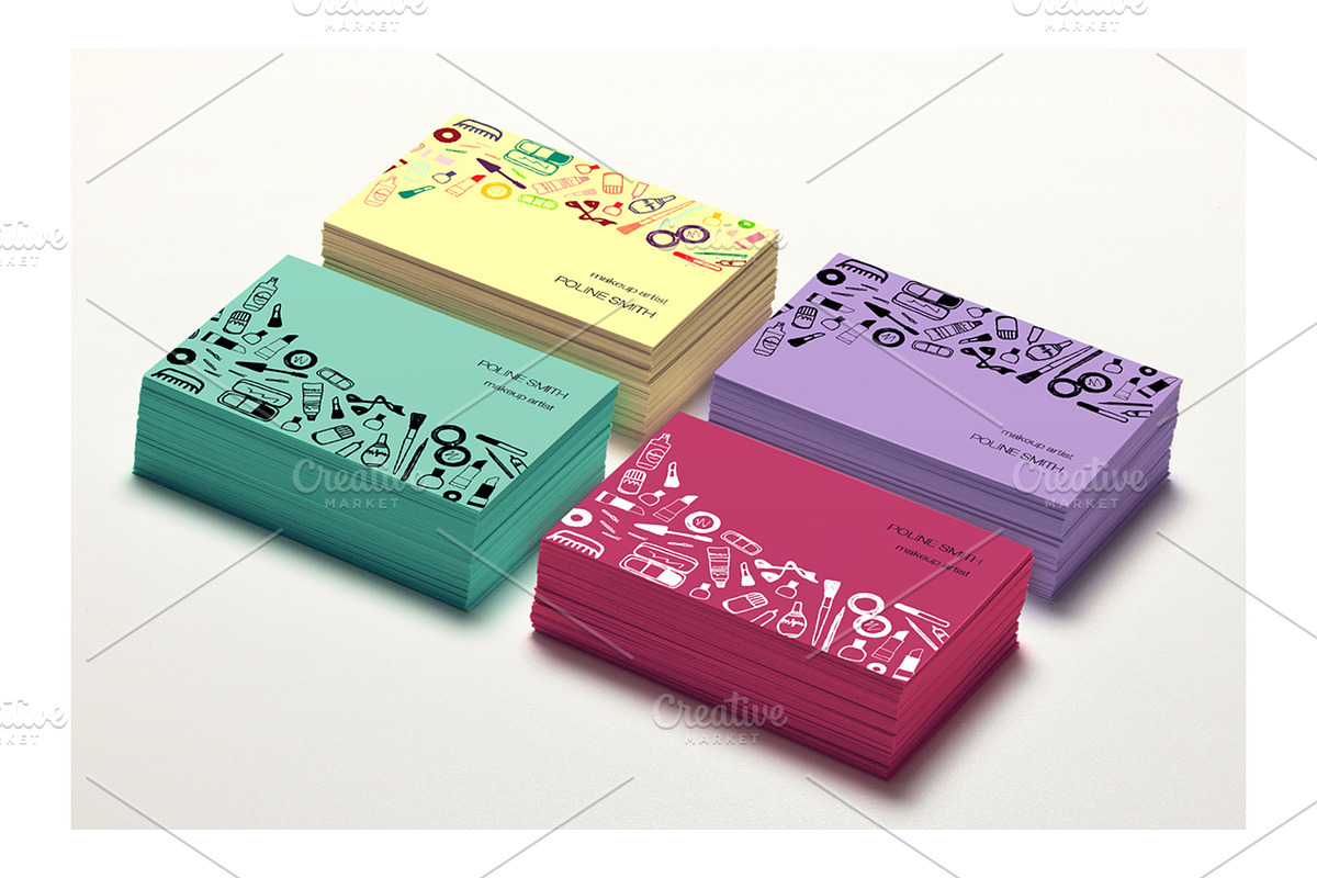 Creative Makeup Business Card, a Business Card Template by IRSYART (Photo 2 of 5)