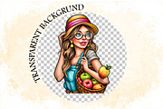 Watercolor Bright Summer Clipart Bun, an Illustration by SVGArt (Thumbnail 7 of 9)