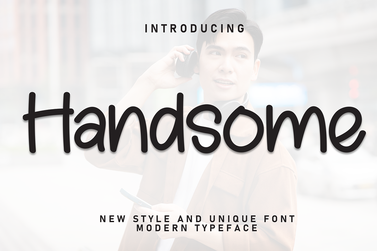 Handsome | Script Font, a Script Font by Scratchones (Photo 1 of 8)