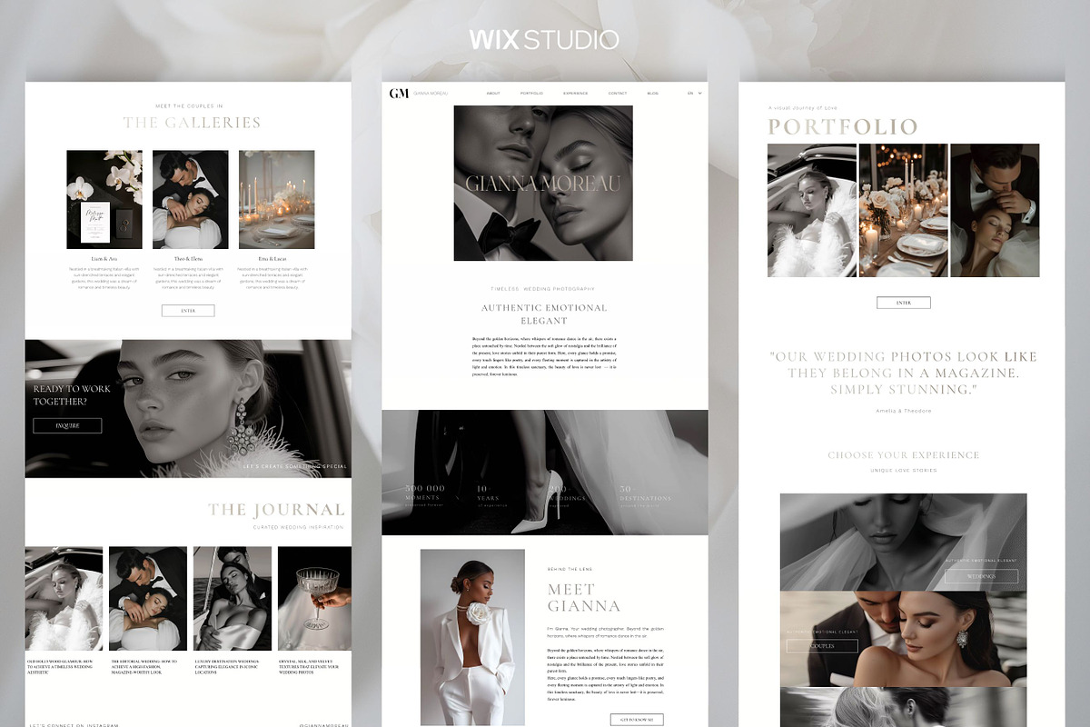 Gianna Moreau - WIX Website Template preview 4