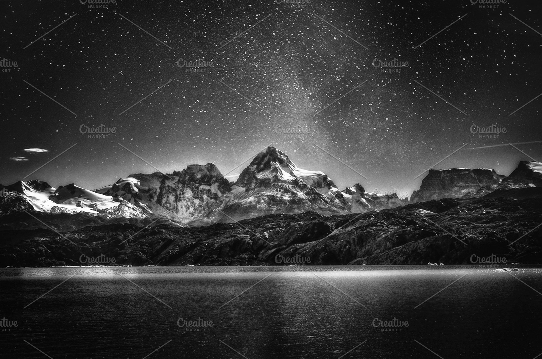 Black and white night sky, a Nature Photo by Antrisolja Photography