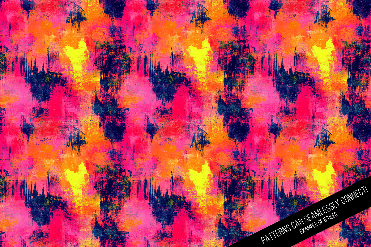 Neon Grunge Seamless - Volume 2, a Pattern Graphic by Chromolume Studio (Photo 6 of 15)