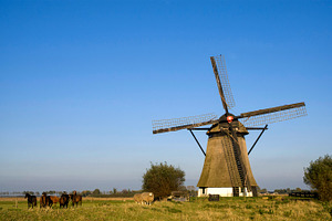 Oude doornse mill featuring almkerk, altena, and blue sky