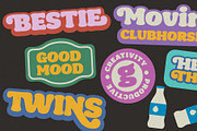 Seventies Sunrise; Retro Fonts, a Font by Eko Bimantara (Thumbnail 10 of 14)