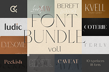 SALE! Font Bundle Vol.1 - 18 fonts