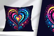 Bright Abstract Decorative Heart, a Decorative Illustration by Sharon Schwalbe (Thumbnail 1 of 3)