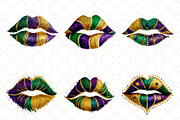 Mardi Gras Lips Clipart Mardi Gras, an Illustration by Black Bird Studio (Thumbnail 6 of 6)
