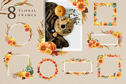 Autumn Pumpkins Watercolor Clipart, a Seasonal Illustration by AnitaPol (Thumbnail 5 of 12)