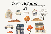 Cozy Autumn Watercolor, a Seasonal Illustration by LiChu Art (Thumbnail 13 of 20)