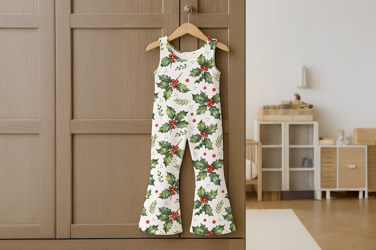 Christmas holly seamless pattern, a Pattern Graphic by Kreeya Art Shop (Photo 3 of 13)
