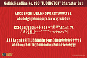 Ludington Vintage Letterpress Font, a Sans Serif Font by Paper Moon Graphic Supply (Thumbnail 5 of 9)