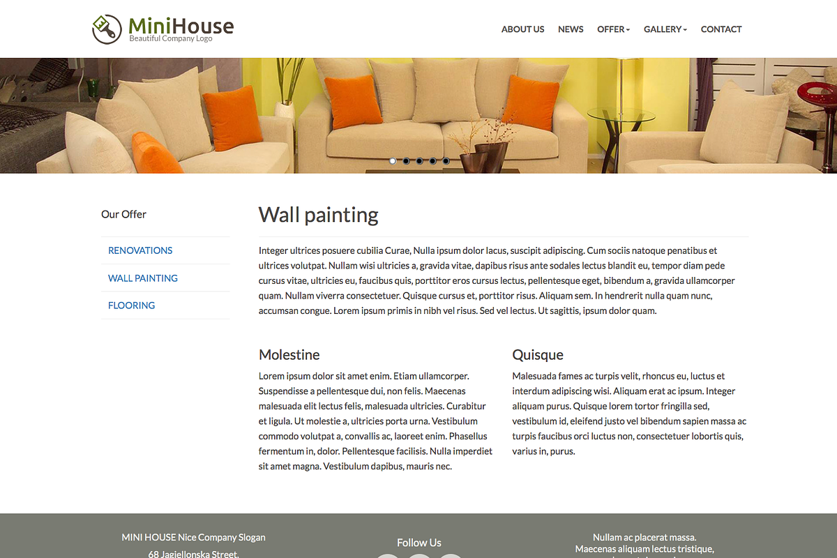 MiniHouse - best for small business, a WordPress Template by bozekmichal (Photo 3 of 5)