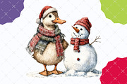 Christmas Animal Clipart Bundle, an Illustration by designcity5 (Thumbnail 5 of 5)