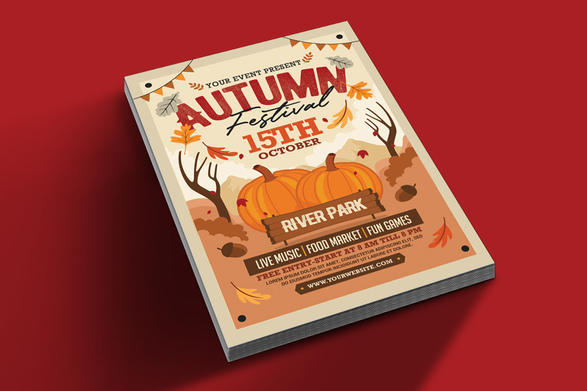 Autumn Fall Festival Flyer, a Flyer Template by Muhamad Iqbal hidayat (Photo 2 of 4)