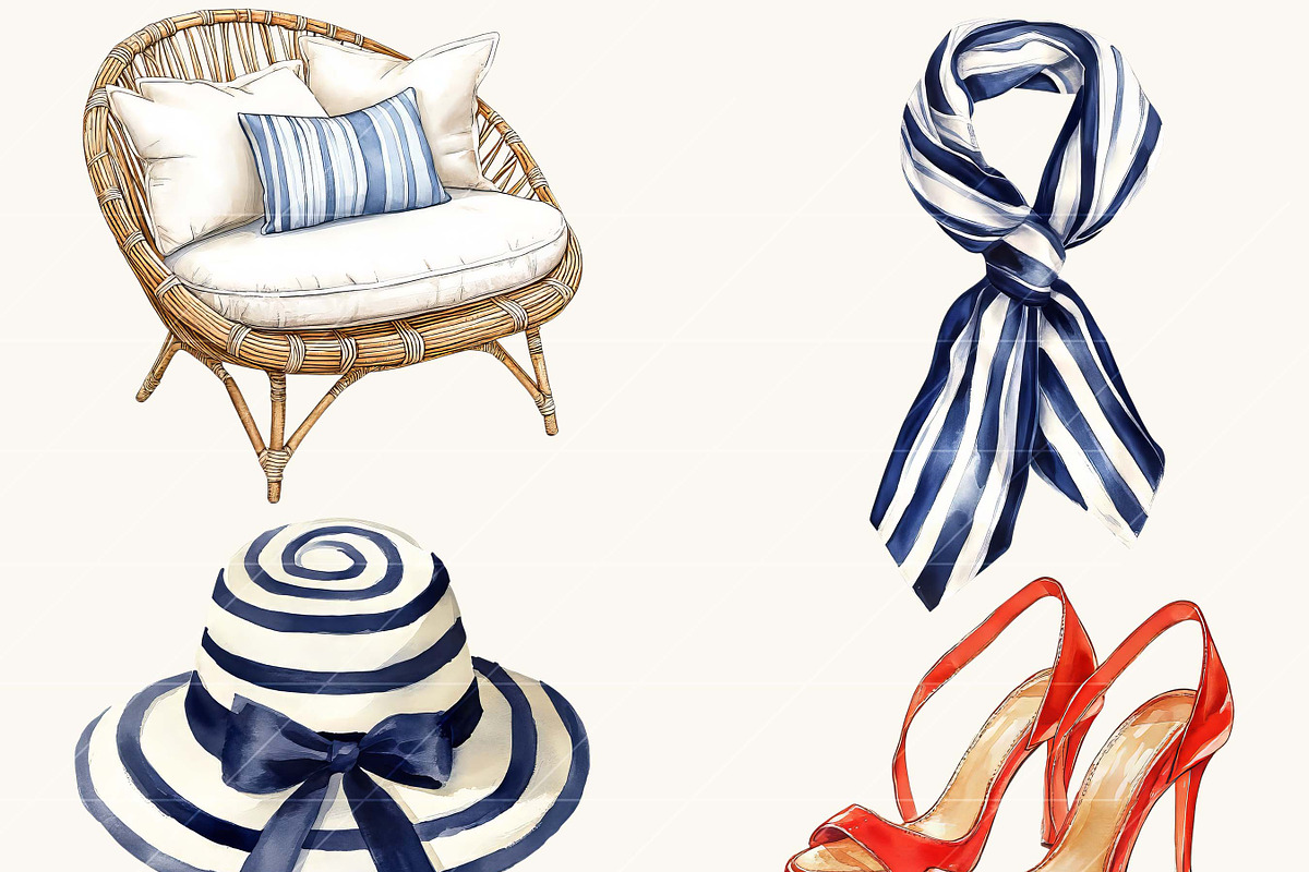 Watercolor Coastal Summer, a Seasonal Illustration by Design Scotch (Photo 2 of 8)
