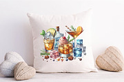 Watercolor Whiskey Cocktails Clipart, a Graphic by CitraGraphics (Thumbnail 5 of 6)