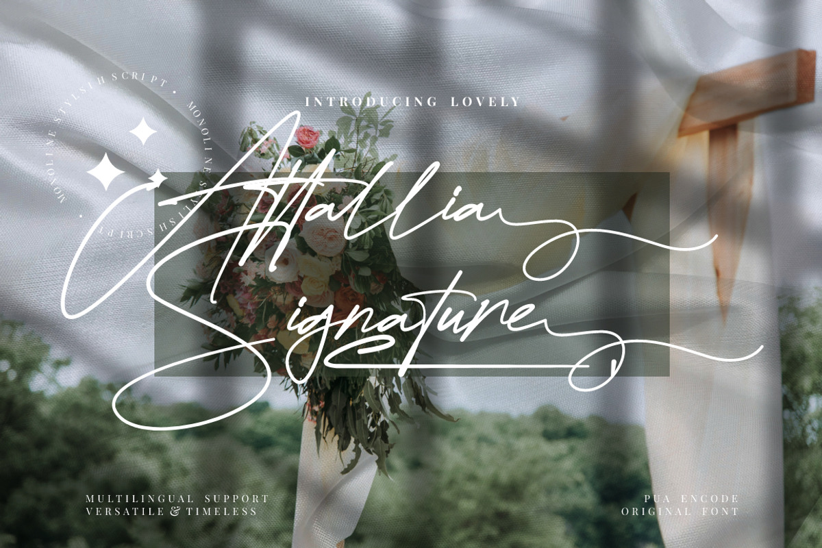 Attallia Signature Business Font, a Script Font by KennedyStudio (Photo 1 of 11)