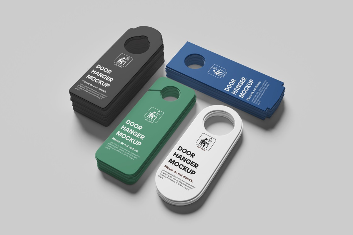 Door Hanger Mockup, an Advertising Mockup by GraphicWindow (Photo 4 of 5)