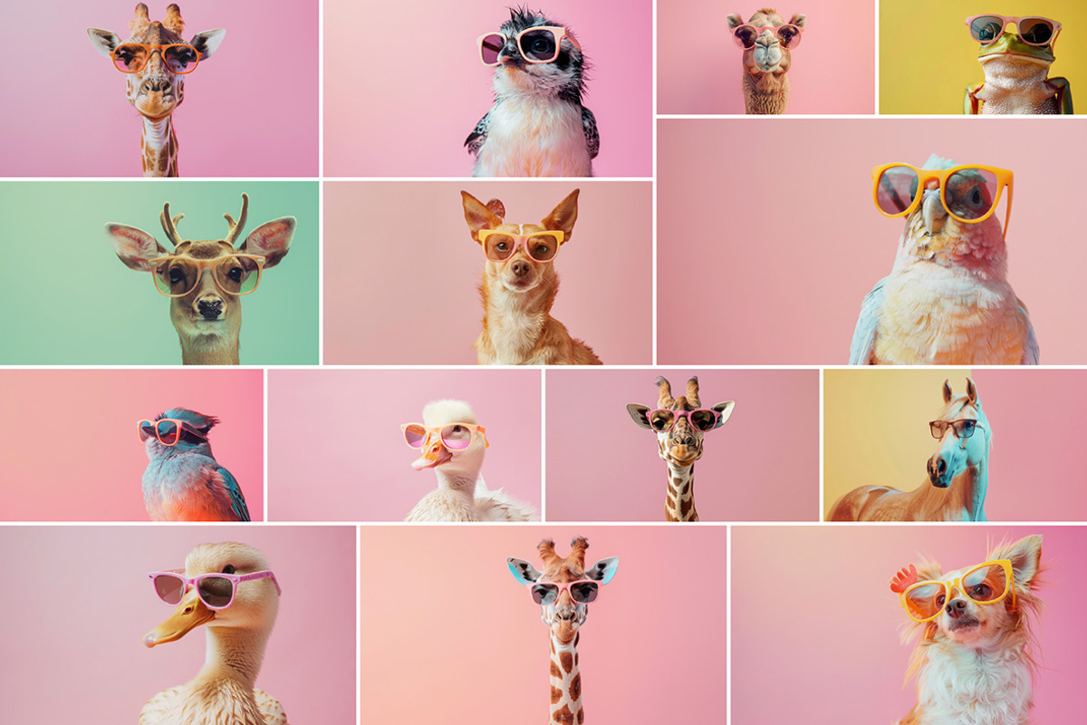 110 Animals in sunglasses, an Animal Photo by Handmadefont (Photo 11 of 18)