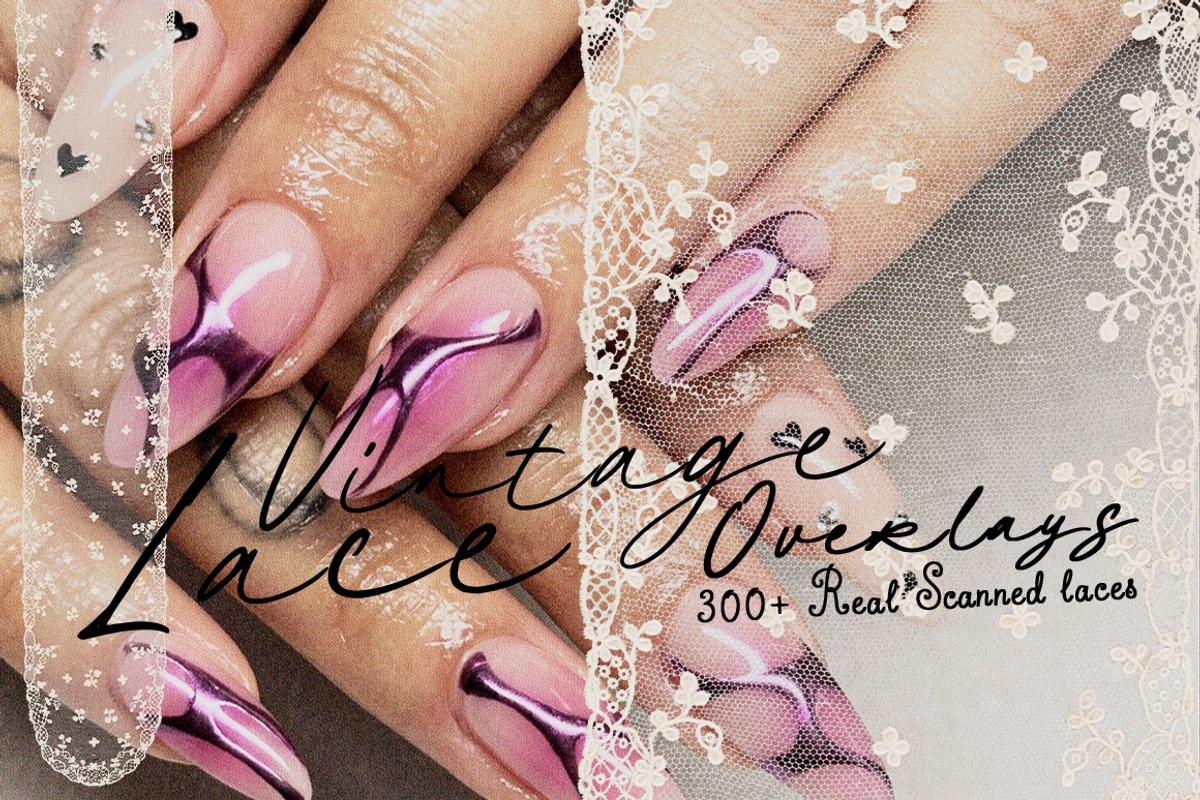 300+ Vintage Lace Overlays Bundle, a Texture Graphic by Lilithcollageart