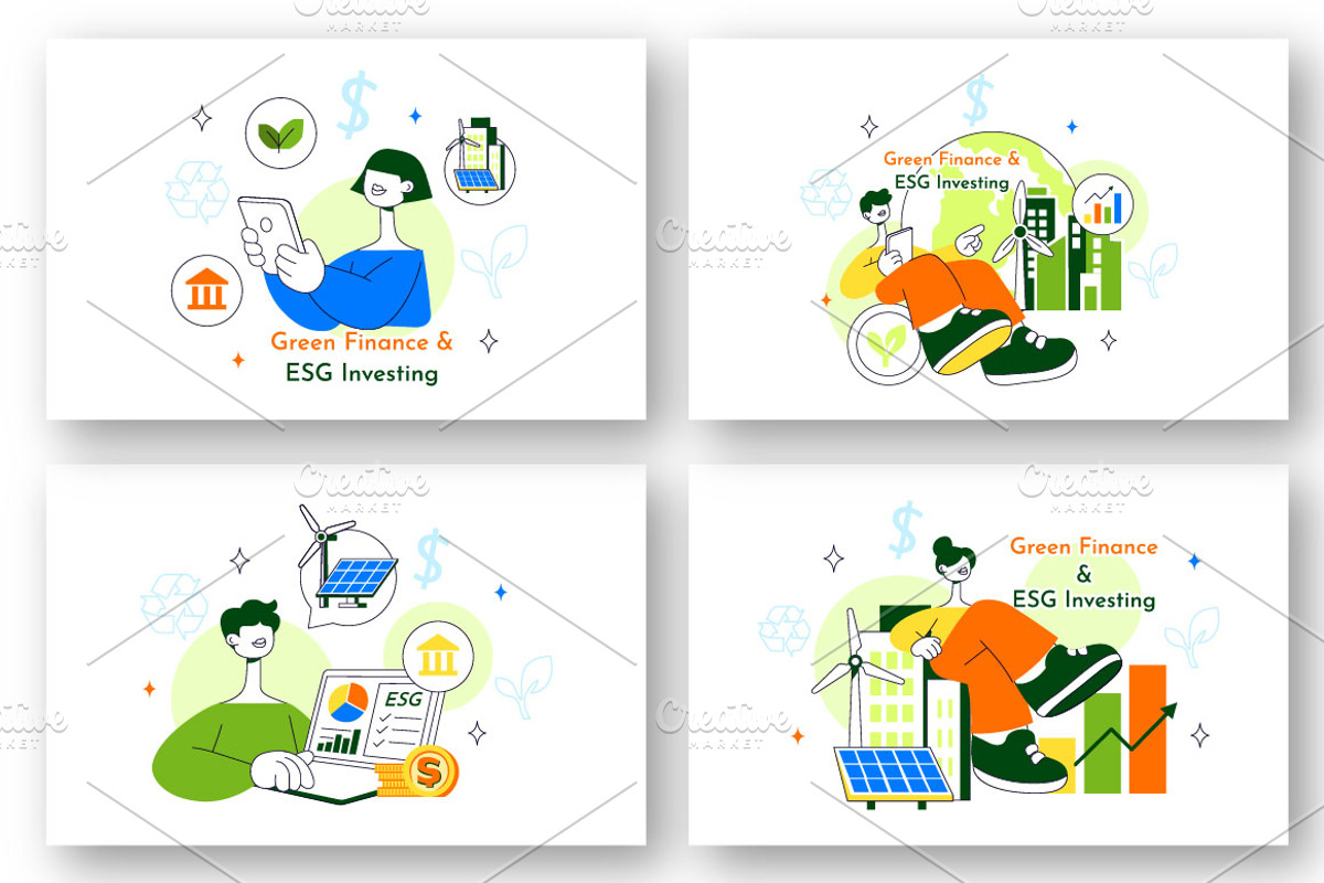 10 Green Finance Investing, a Finance Illustration by denayunebgt (Photo 2 of 4)