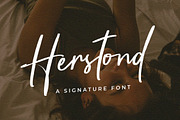 Herstond // Chic Script Font, a Script Font by Vultype Co. (Thumbnail 1 of 8)