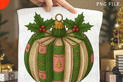 Christmas Book Ornament Png, an Illustration by OK Design (Thumbnail 2 of 6)