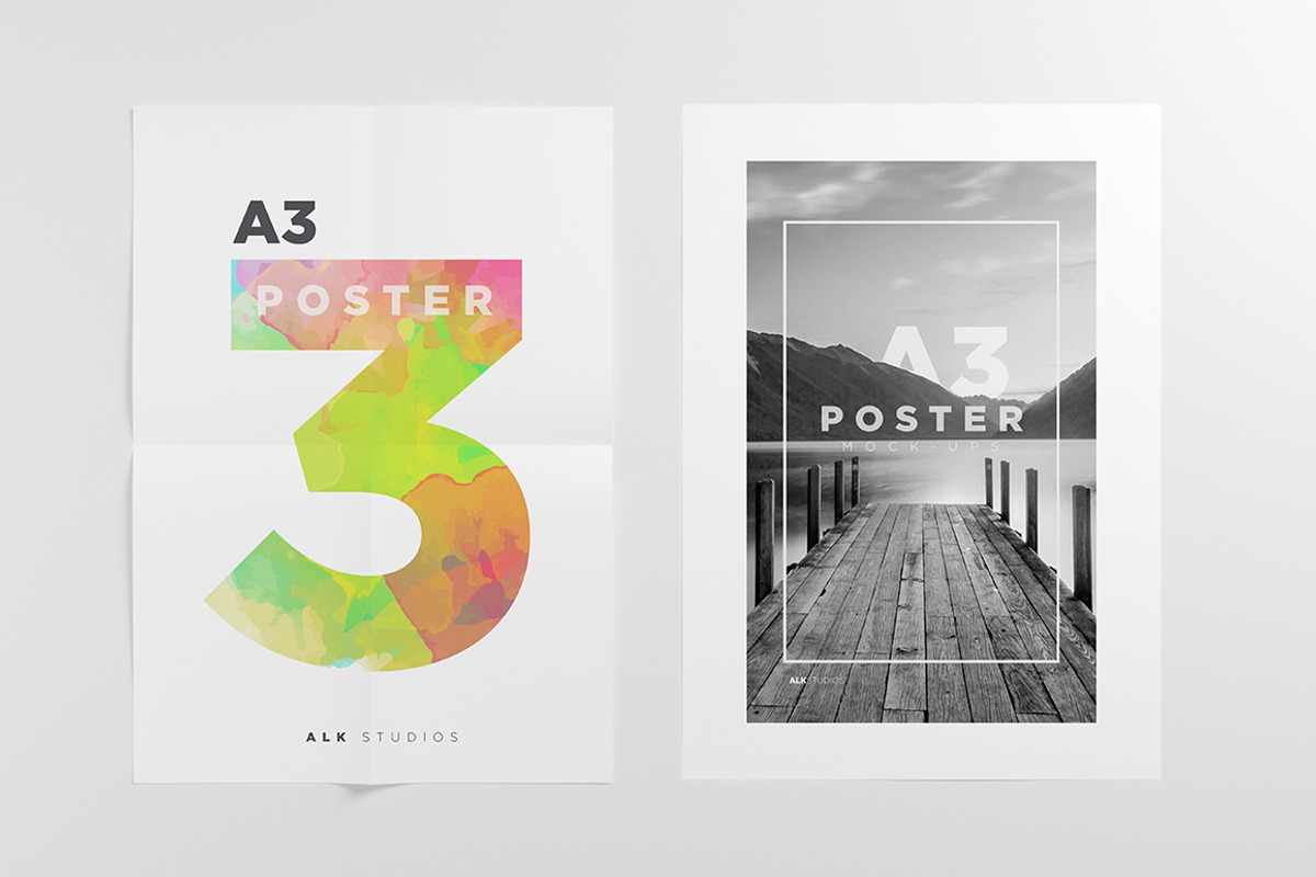 A3 Poster Mock-Up, a Print Template by AlkStudio (Photo 2 of 15)