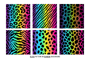 Rainbow Animal Print Digital Paper, a Pattern Graphic by Chromolume Studio (Thumbnail 4 of 39)