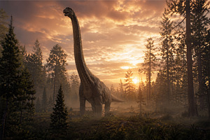 Large Brachiosaurus Dinosaur, an Animal Photo by Hamza067