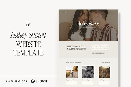 Showit Website Template | Hailey