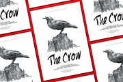 Crow Classic Hand Drawn Horror Flyer, a Flyer Template by ashenterprise (Thumbnail 2 of 2)