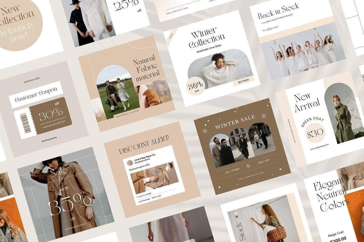 Fashion & Apparel Instagram Template, a Social Media Template by Kawalan Studio (Photo 12 of 12)