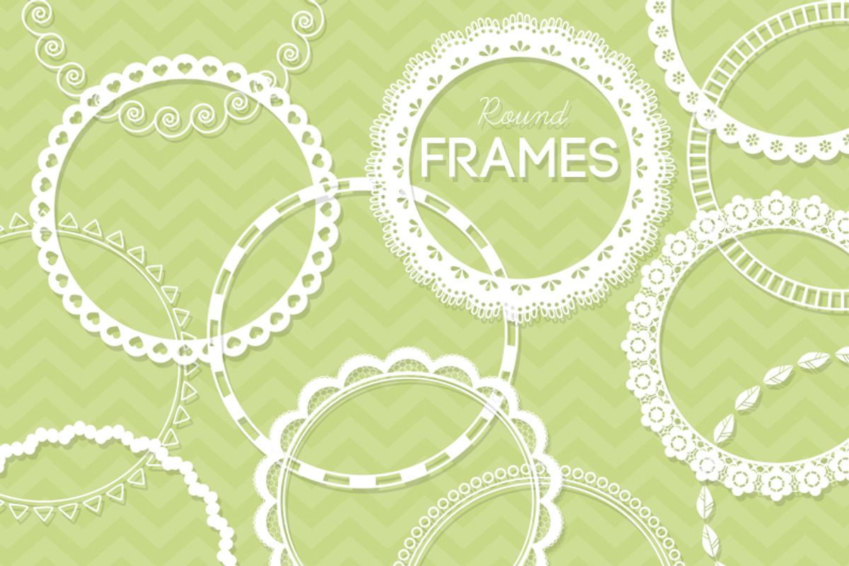 48 Round Lace Frames Bundle Save 40%, a Decorative Illustration by AzmariDigitals (Photo 3 of 5)