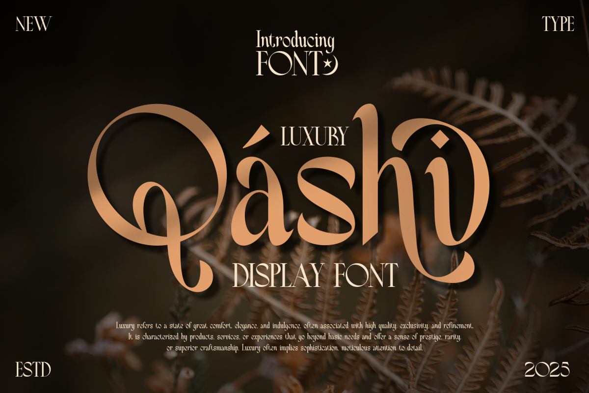 Qashi - Luxury Serif Display, a Serif Font by MaikoHatta (Photo 1 of 7)