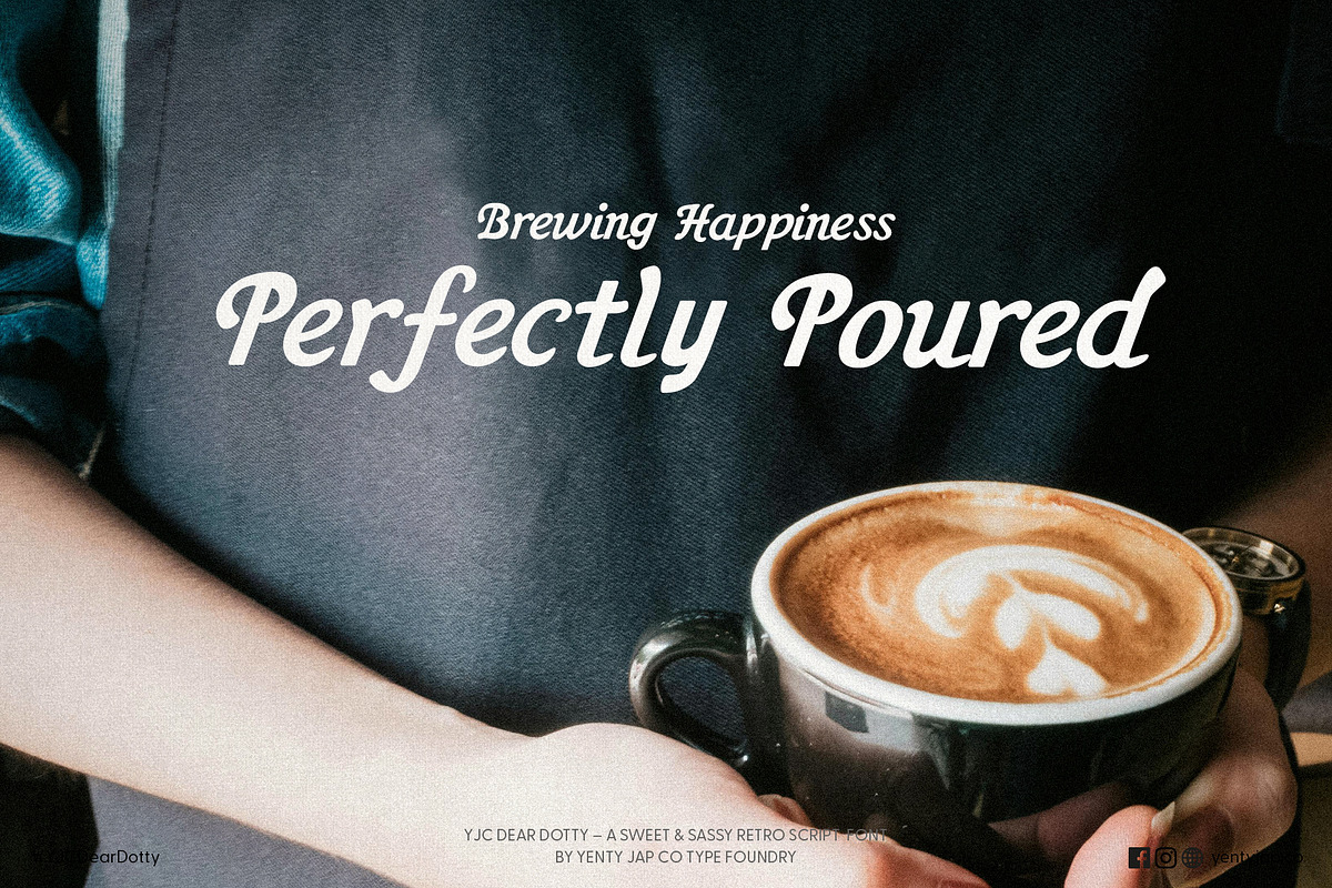 YJC Dear Dotty, a Script Font by YENTY JAP CO (Photo 5 of 10)