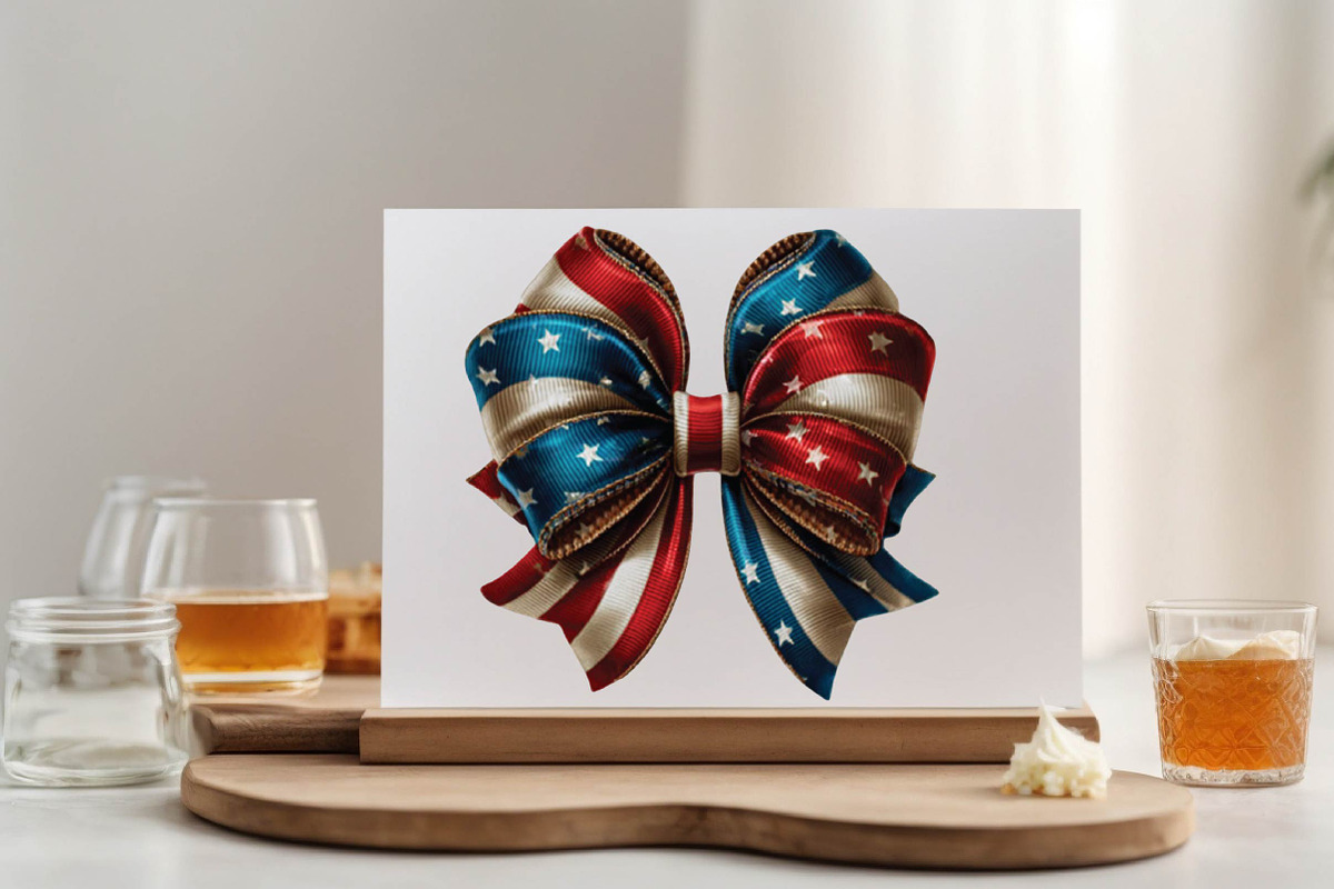 Patriotic USA Bow Clipart, an Illustration by SVGArt (Photo 6 of 9)