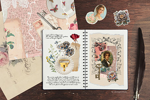 Dear Jane - SCRAPBOOKING Collage Set