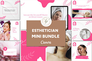 Esthetician Template Mini Bundle, a Social Media Template by Branding by Kellsey