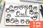 Owl ClipArt - Vector & PNG, an Animal Illustration by Creative Shop (Thumbnail 2 of 2)