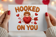 Knitted Hooked Cupid Valentine PNG, an Illustration by Canvas Craft (Thumbnail 6 of 7)