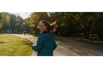 Portrait of smilling young woman, a Sports & Recreation Photo by HalfPoint